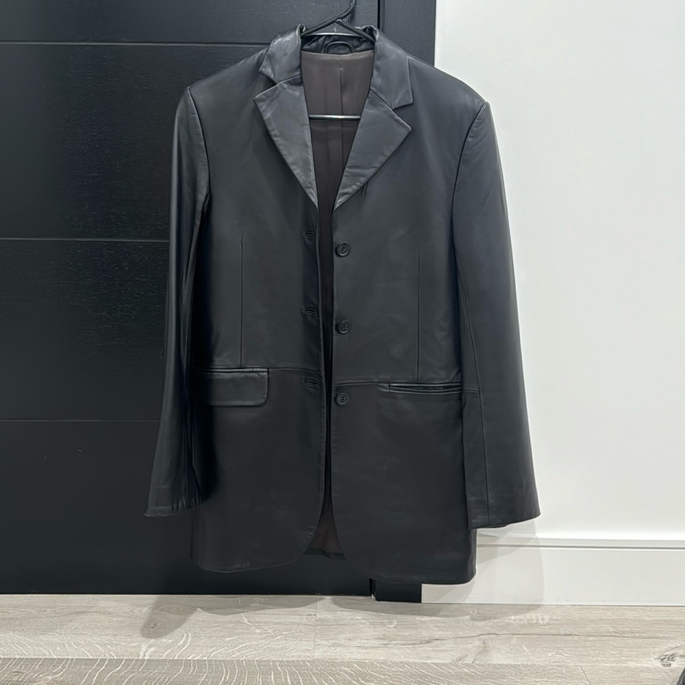 & other stories - leather jacket
